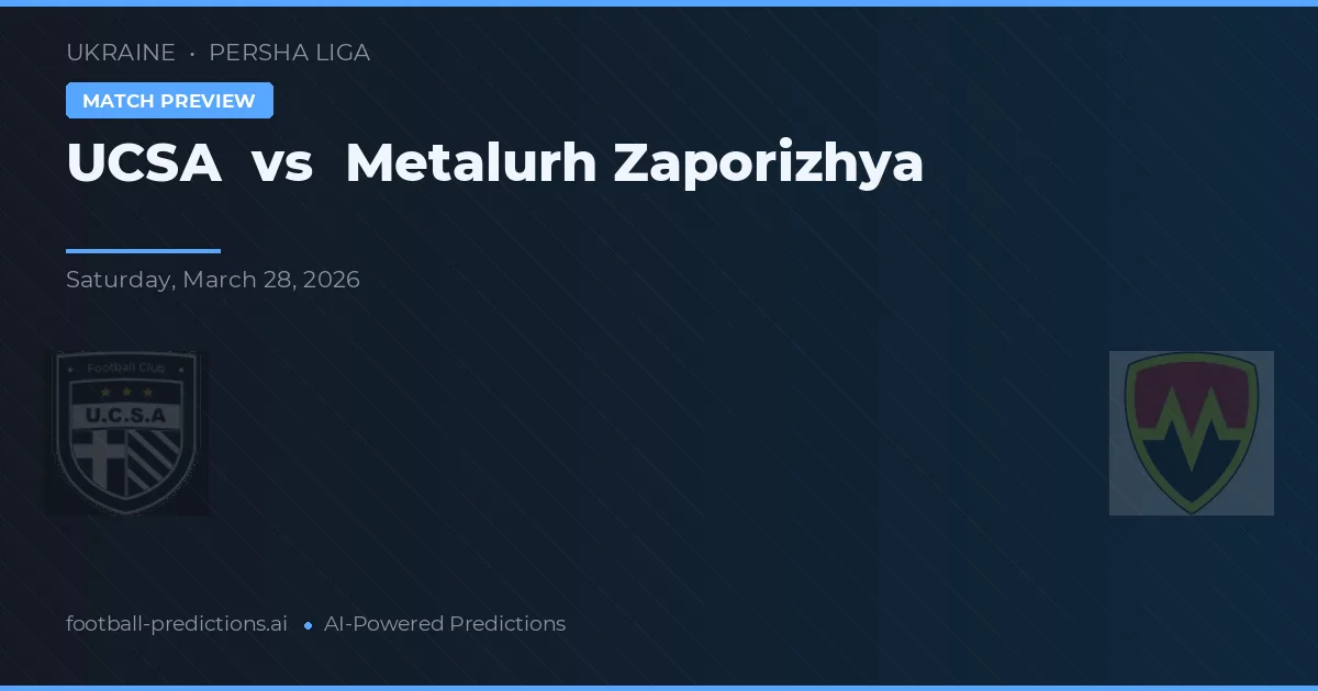 UCSA vs Metalurh Zaporizhya — voorspelling en vooruitblik wedstrijd