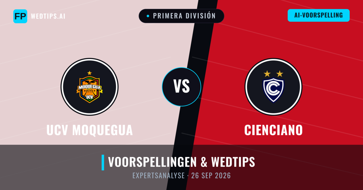 UCV Moquegua vs Cienciano — voorspelling en vooruitblik wedstrijd