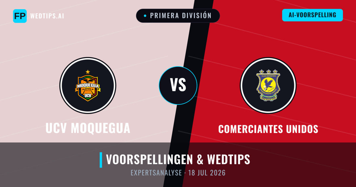 UCV Moquegua vs Comerciantes Unidos — voorspelling en vooruitblik wedstrijd