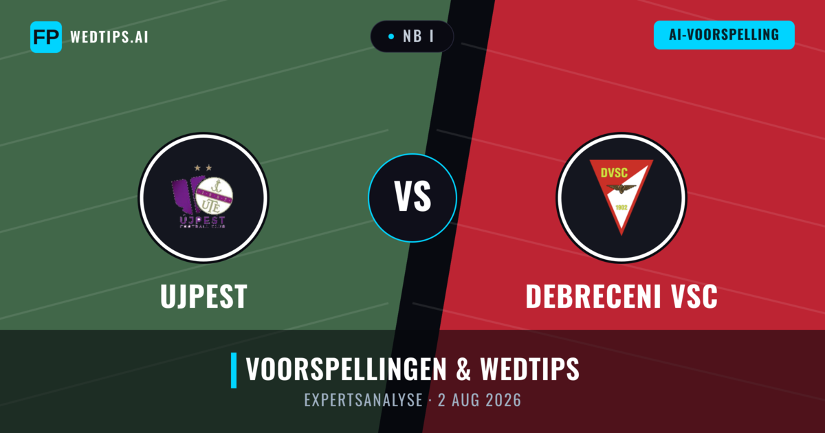 Ujpest vs Debreceni VSC — voorspelling en vooruitblik wedstrijd