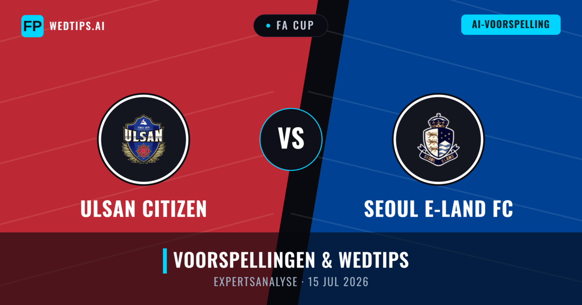 Ulsan Citizen vs Seoul E-Land FC — voorspelling en vooruitblik wedstrijd