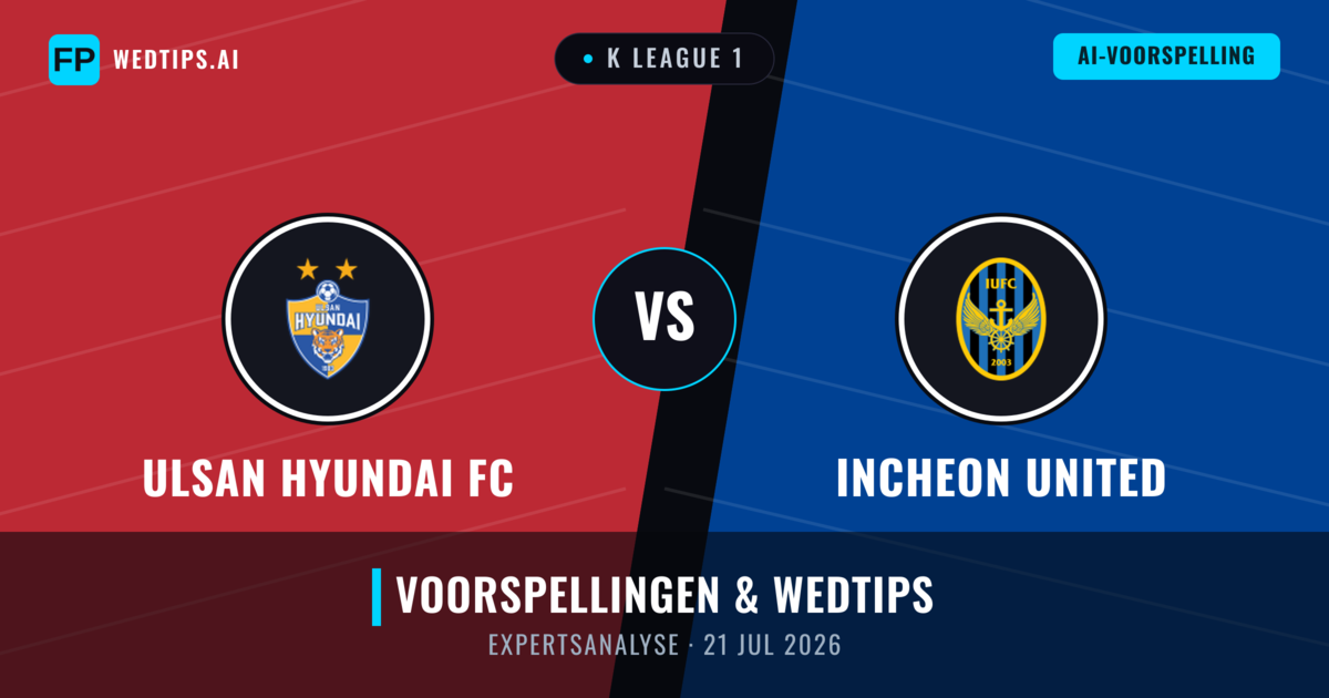 Ulsan Hyundai FC vs Incheon United — voorspelling en vooruitblik wedstrijd
