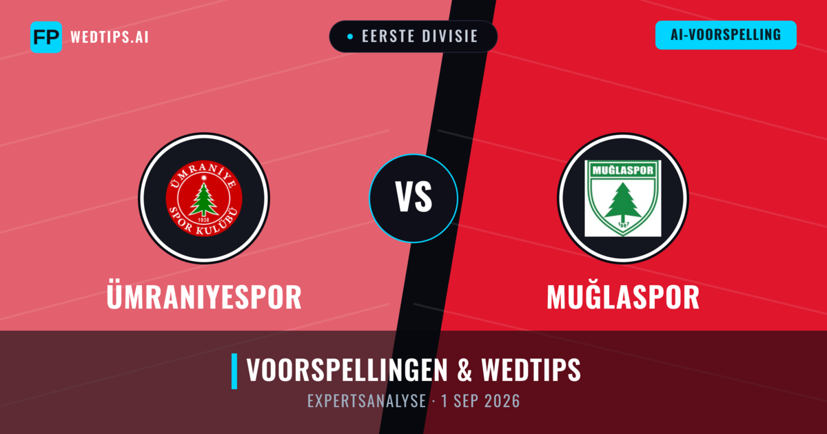Ümraniyespor vs Muğlaspor — voorspelling en vooruitblik wedstrijd