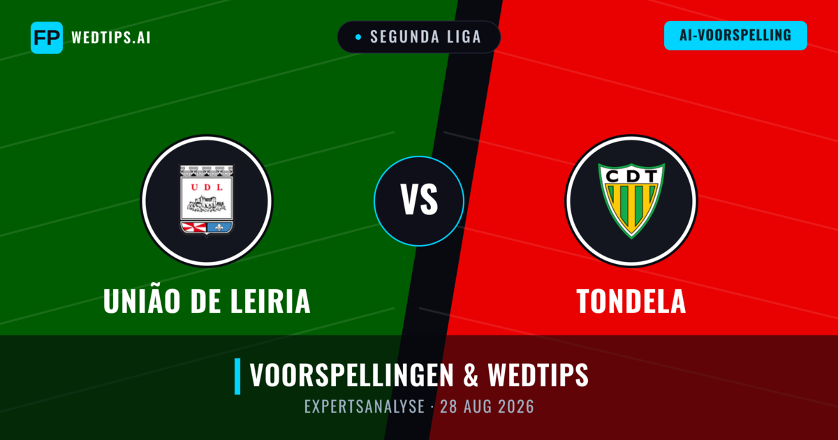 União de Leiria vs Tondela — voorspelling en vooruitblik wedstrijd
