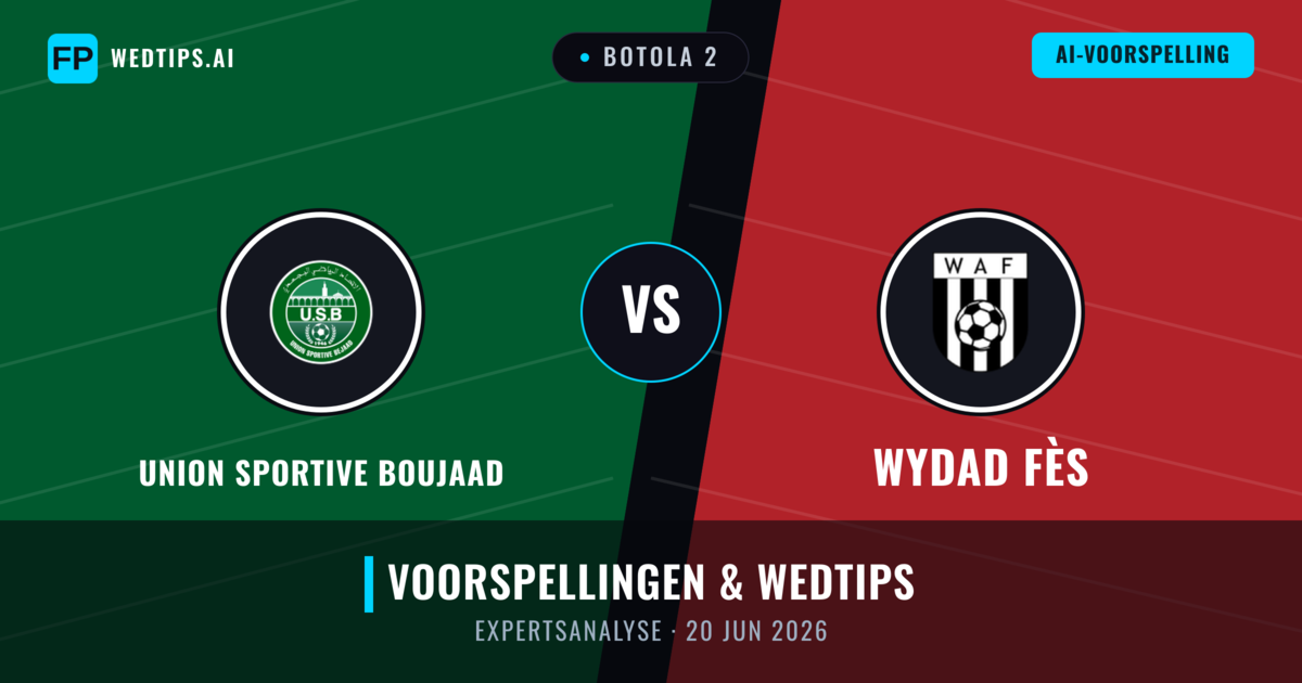 Union Sportive Boujaad vs Wydad Fès — voorspelling en vooruitblik wedstrijd
