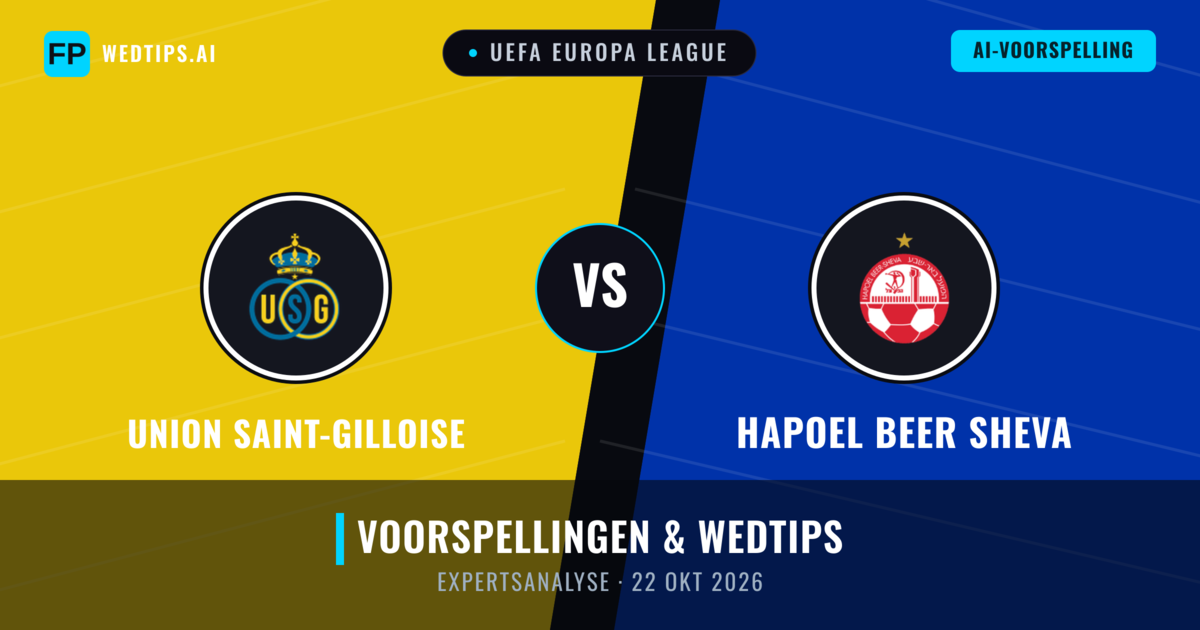 Union Saint-Gilloise vs Hapoel Beer Sheva — voorspelling en vooruitblik wedstrijd