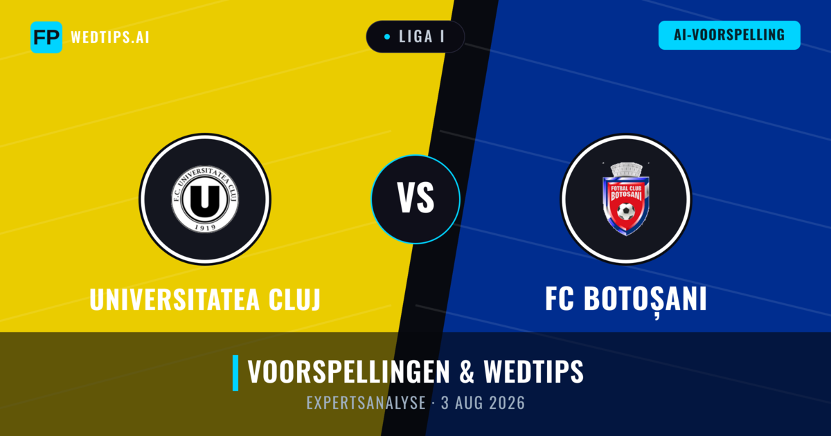 Universitatea Cluj vs FC Botoșani — voorspelling en vooruitblik wedstrijd