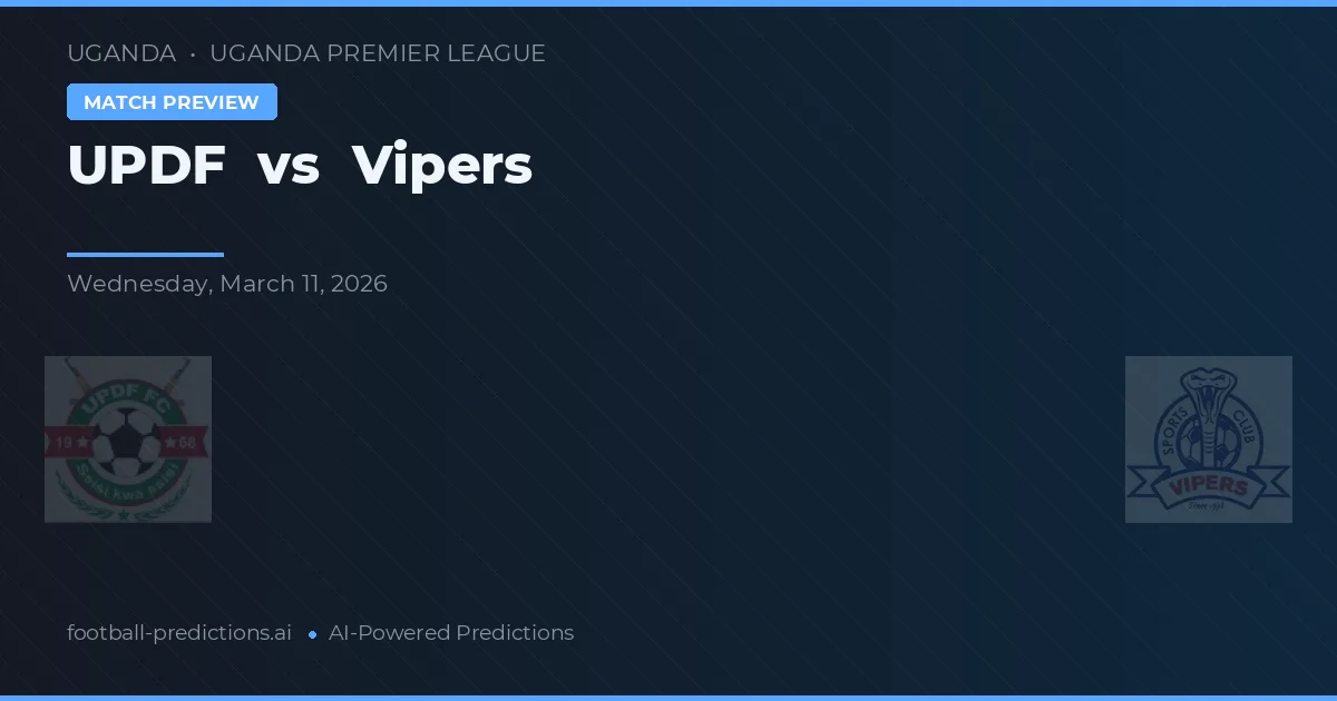 UPDF vs Vipers — voorspelling en vooruitblik wedstrijd