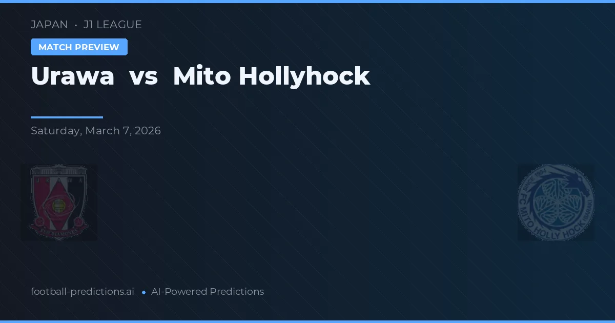 Urawa Reds vs Mito HollyHock — voorspelling en vooruitblik wedstrijd
