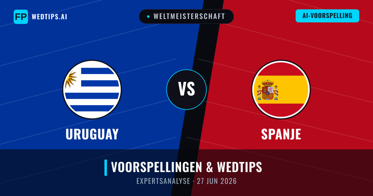 Uruguay vs Spanje — voorspelling en vooruitblik wedstrijd