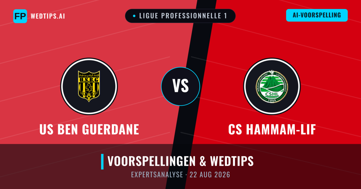 US Ben Guerdane vs CS Hammam-Lif — voorspelling en vooruitblik wedstrijd