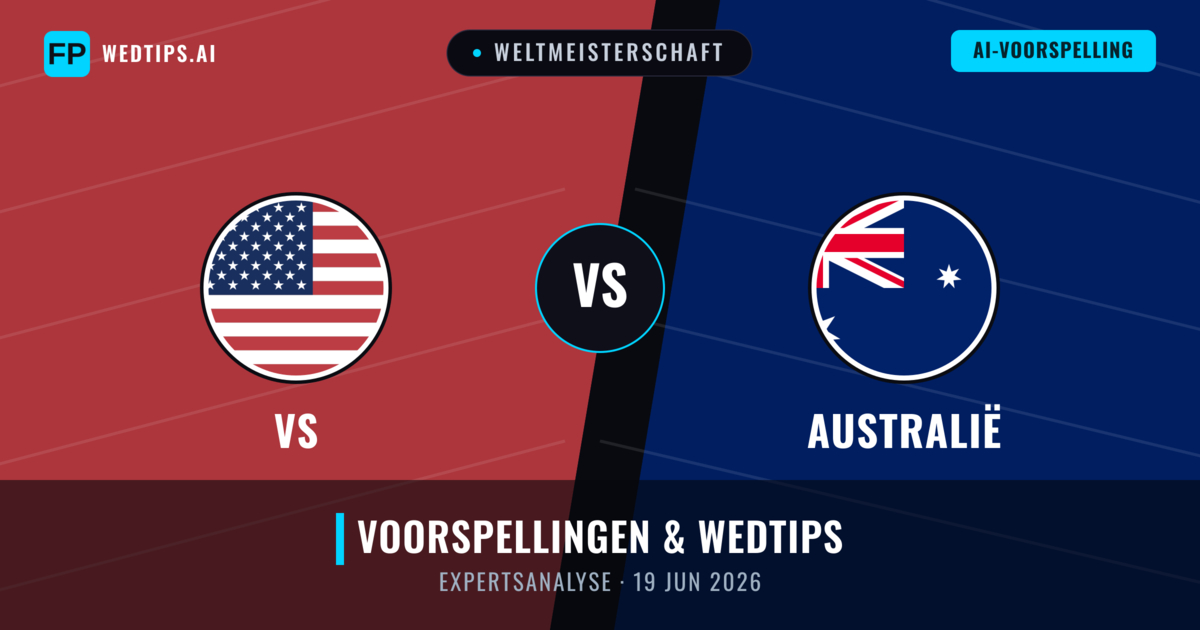 VS vs Australië — voorspelling en vooruitblik wedstrijd