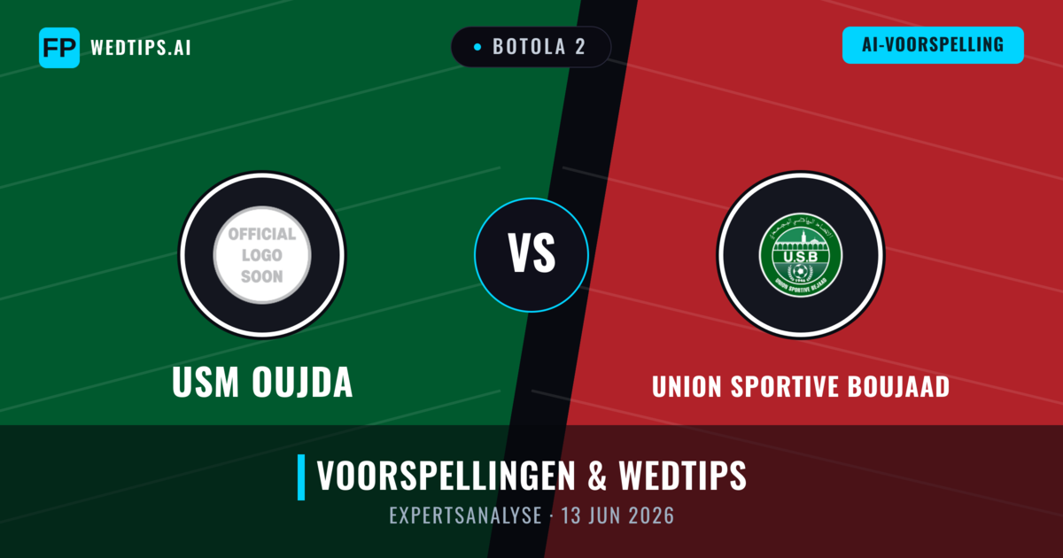USM Oujda vs Union Sportive Boujaad — voorspelling en vooruitblik wedstrijd