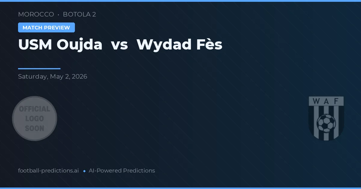 USM Oujda vs Wydad Fès — voorspelling en vooruitblik wedstrijd