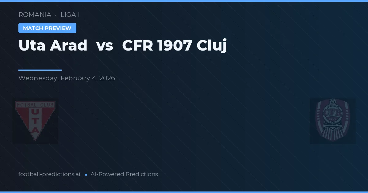 Uta Arad vs CFR Cluj — voorspelling en vooruitblik wedstrijd