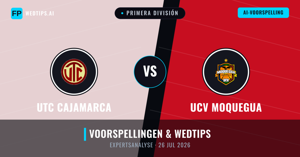 UTC Cajamarca vs UCV Moquegua — voorspelling en vooruitblik wedstrijd