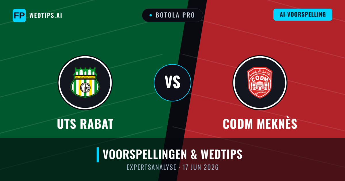 UTS Rabat vs CODM Meknès — voorspelling en vooruitblik wedstrijd