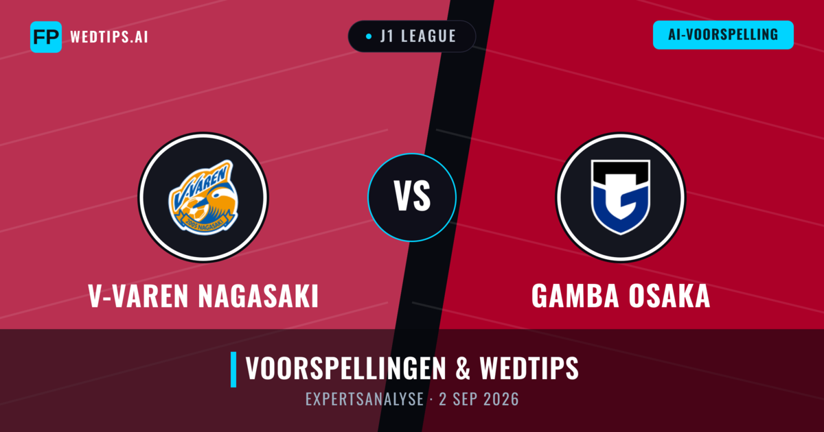 V-varen Nagasaki vs Gamba Osaka — voorspelling en vooruitblik wedstrijd