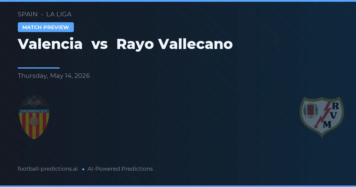 Valencia vs Rayo Vallecano — voorspelling en vooruitblik wedstrijd