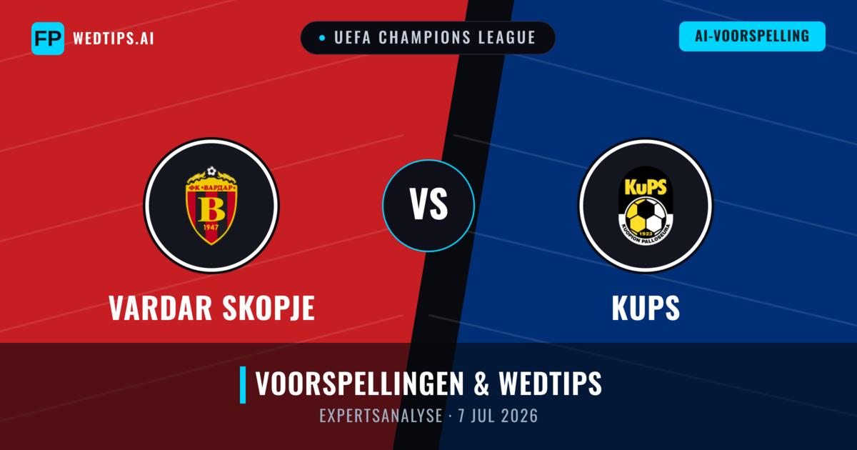 Vardar Skopje vs KuPS — voorspelling en vooruitblik wedstrijd