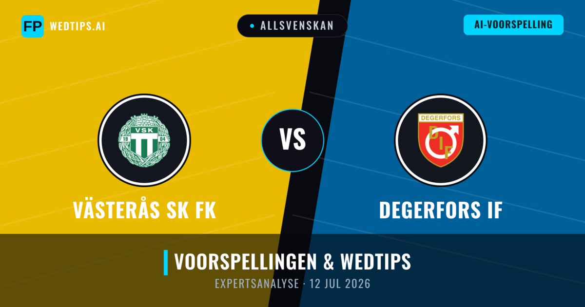 Västerås SK FK vs Degerfors IF — voorspelling en vooruitblik wedstrijd