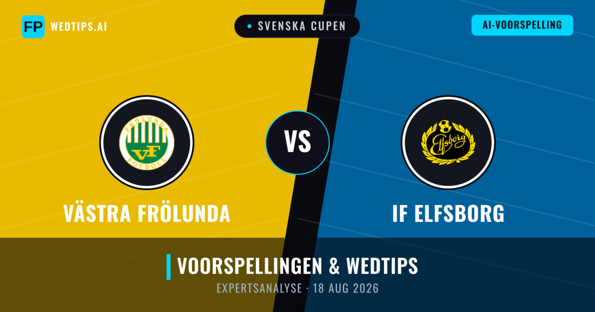 Västra Frölunda vs IF Elfsborg — voorspelling en vooruitblik wedstrijd