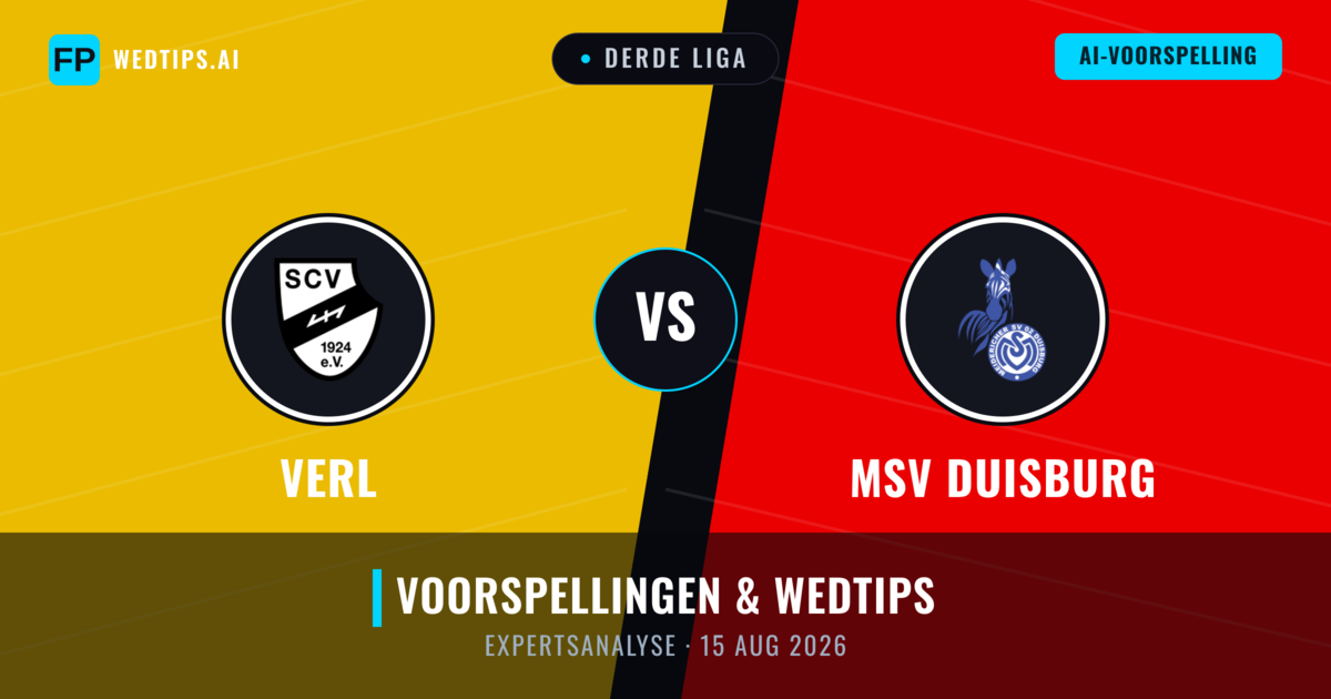 Verl vs MSV Duisburg — voorspelling en vooruitblik wedstrijd