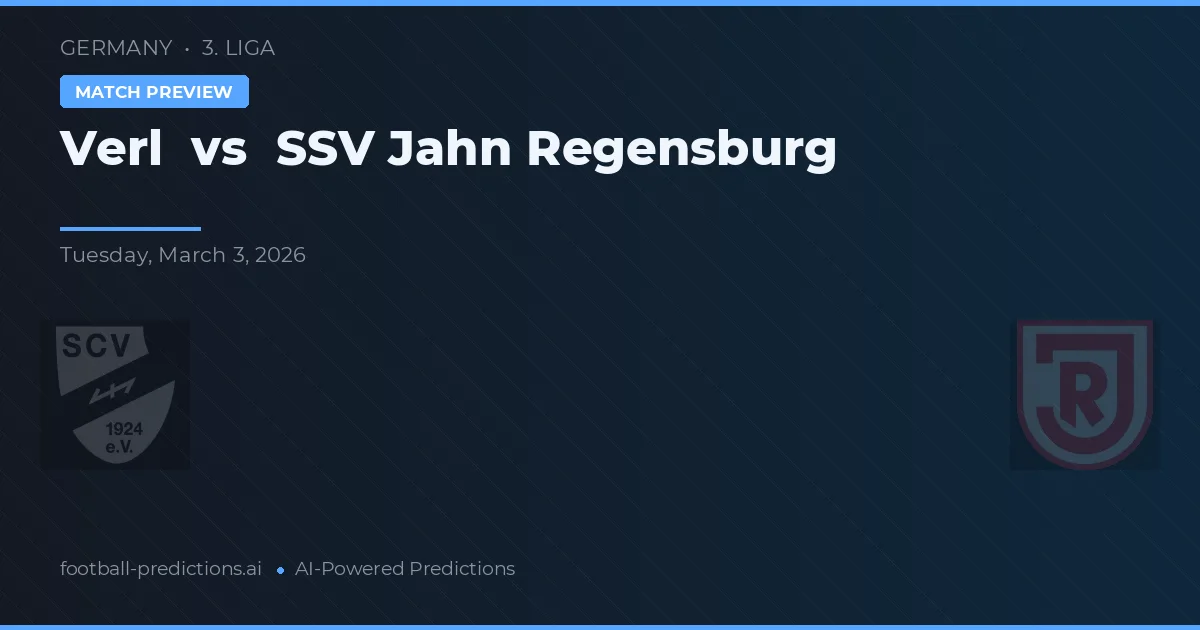 Verl vs SSV Jahn Regensburg — voorspelling en vooruitblik wedstrijd