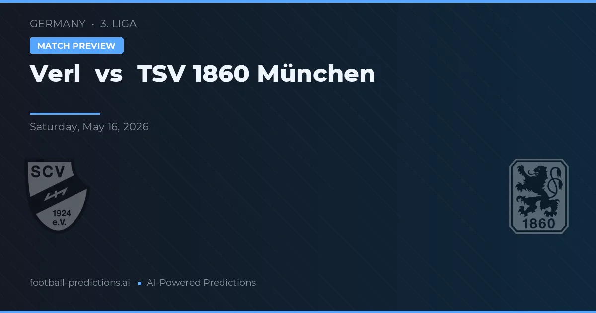 Verl vs TSV 1860 München — voorspelling en vooruitblik wedstrijd