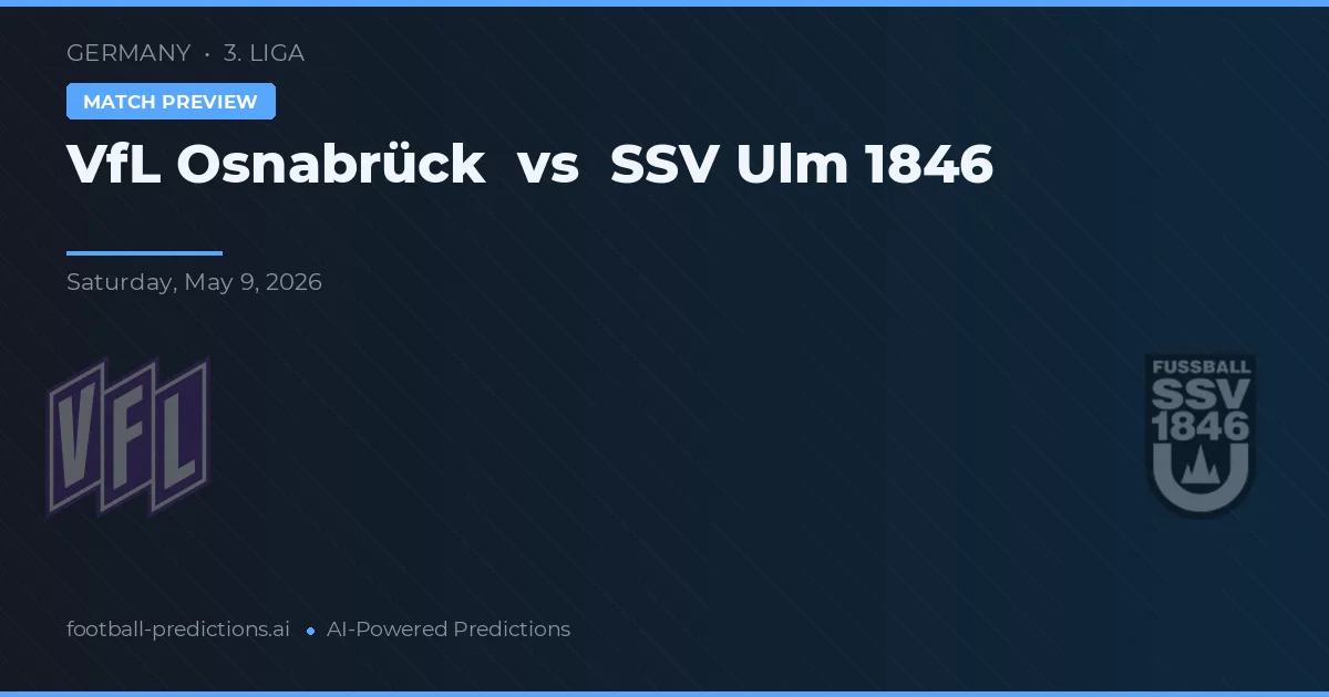VfL Osnabrück vs SSV Ulm 1846 — voorspelling en vooruitblik wedstrijd