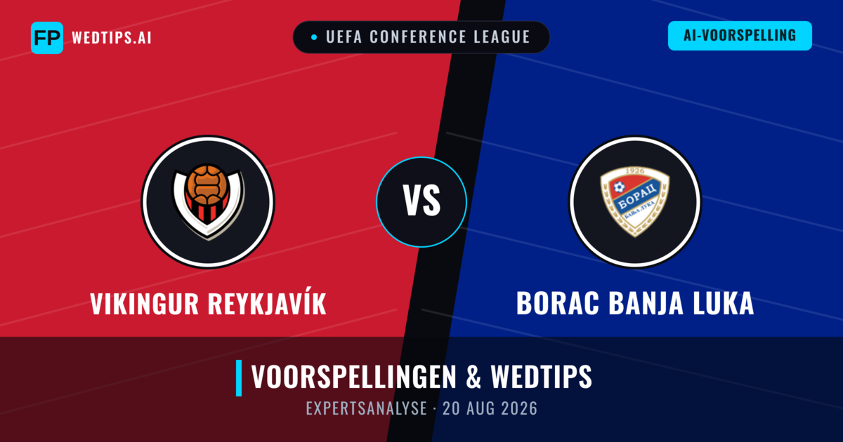 Vikingur Reykjavík vs Borac Banja Luka — voorspelling en vooruitblik wedstrijd
