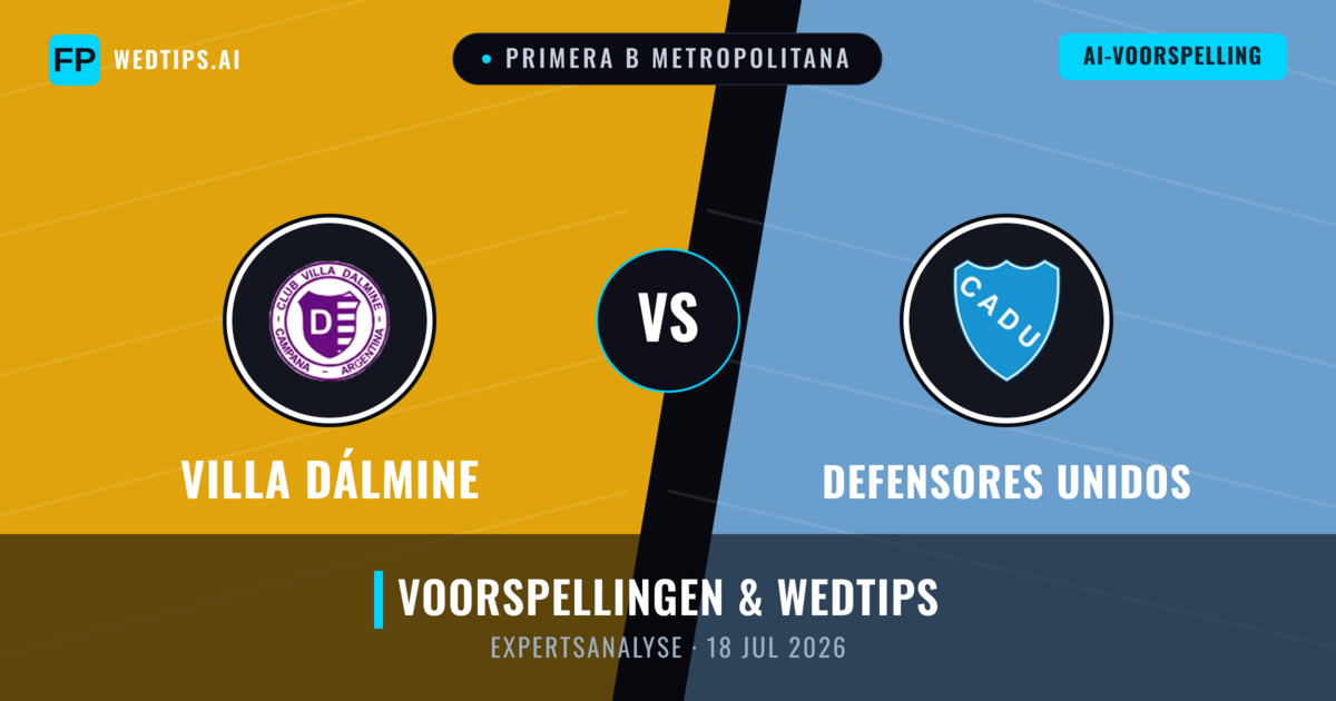 Villa Dálmine vs Defensores Unidos — voorspelling en vooruitblik wedstrijd