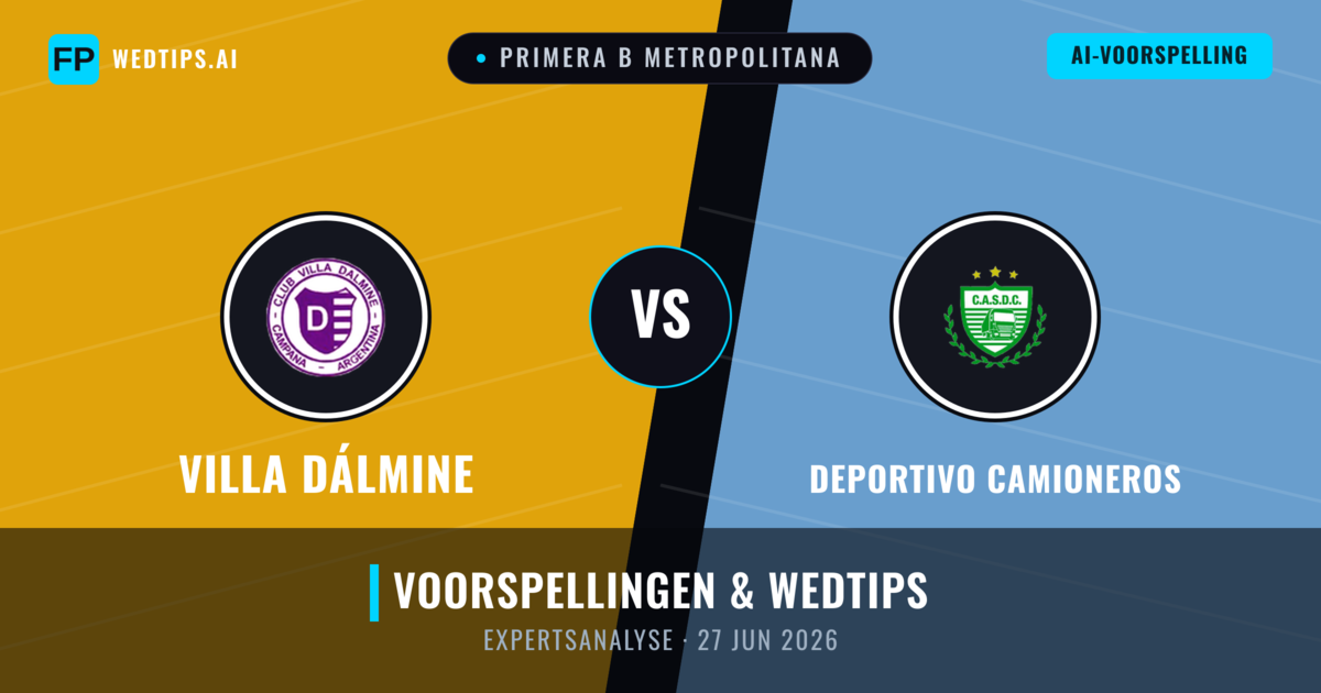 Villa Dálmine vs Deportivo Camioneros — voorspelling en vooruitblik wedstrijd