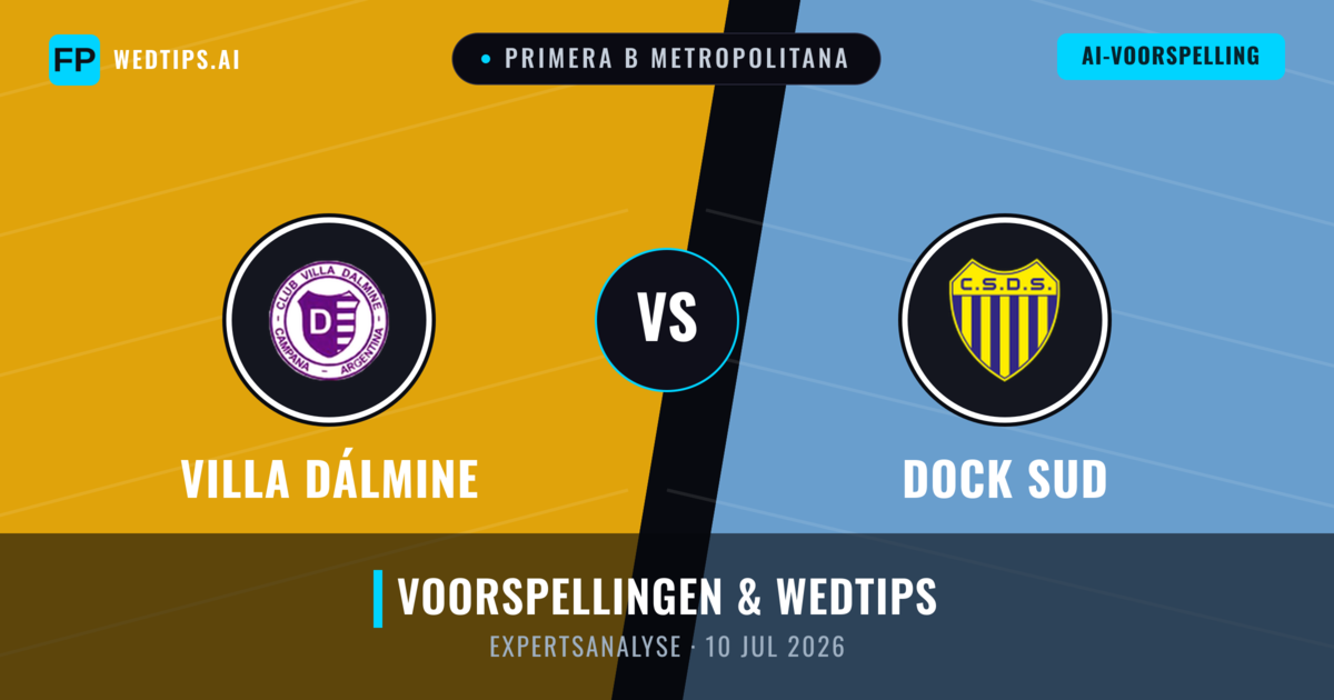 Villa Dálmine vs Dock Sud — voorspelling en vooruitblik wedstrijd