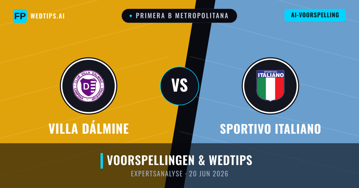 Villa Dálmine vs Sportivo Italiano — voorspelling en vooruitblik wedstrijd