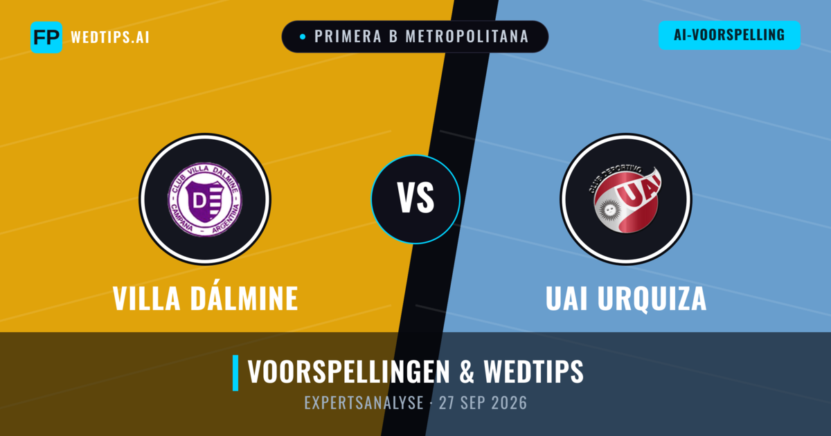 Villa Dálmine vs UAI Urquiza — voorspelling en vooruitblik wedstrijd