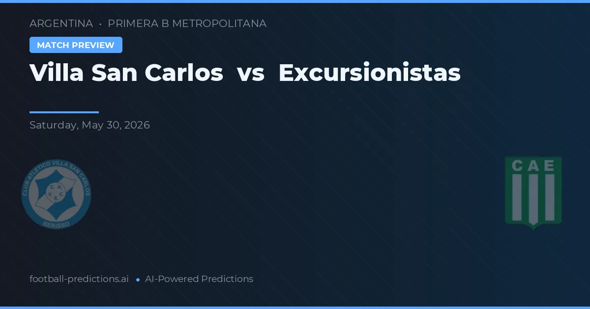 Villa San Carlos vs Excursionistas — voorspelling en vooruitblik wedstrijd