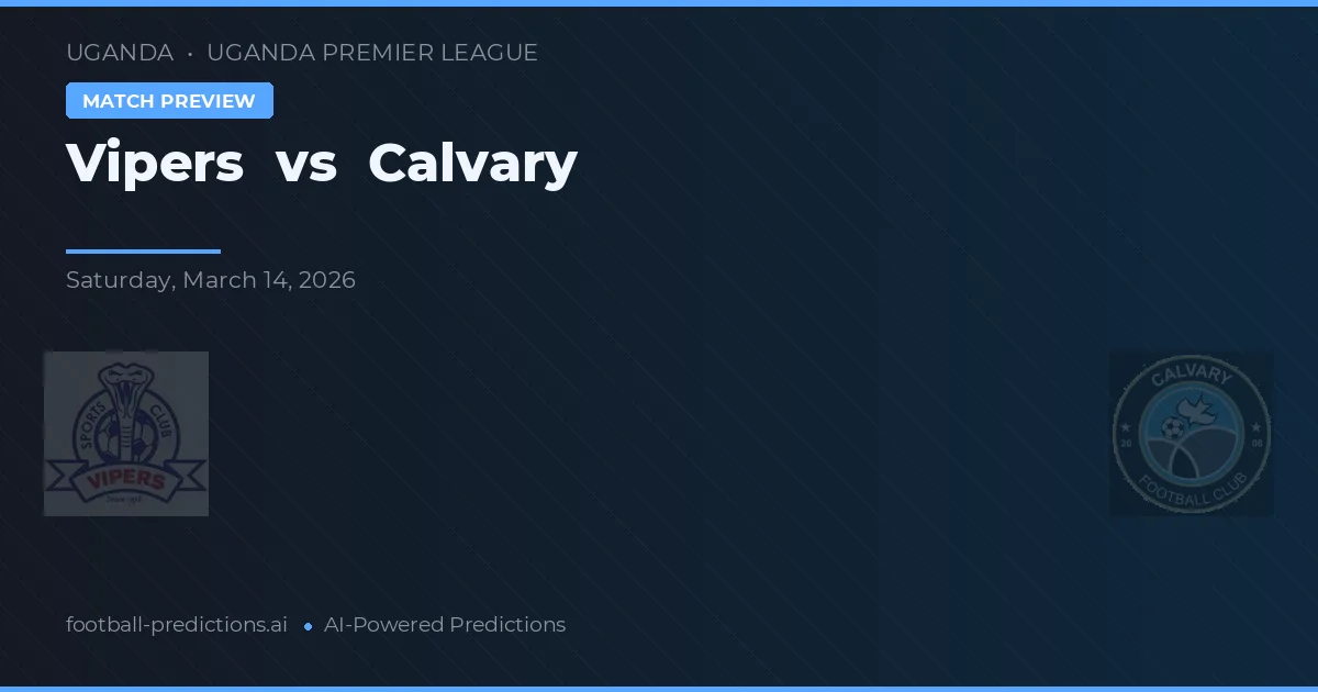 Vipers vs Calvary — voorspelling en vooruitblik wedstrijd