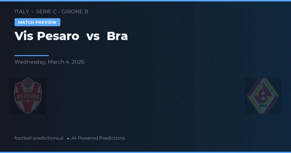 Vis Pesaro vs Brescia — voorspelling en vooruitblik wedstrijd