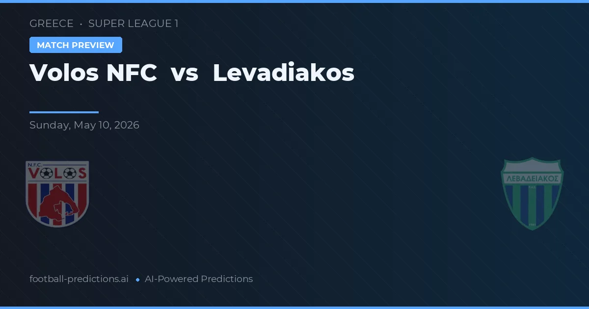 Volos NFC vs Levadiakos — voorspelling en vooruitblik wedstrijd