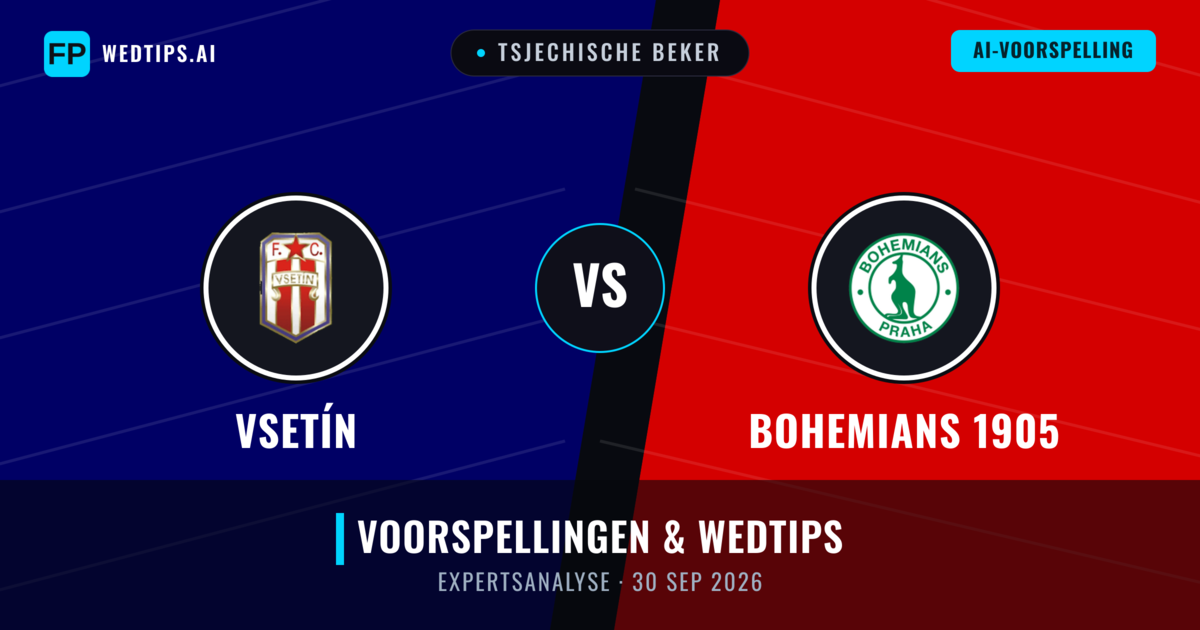 Vsetín vs Bohemians 1905 — voorspelling en vooruitblik wedstrijd