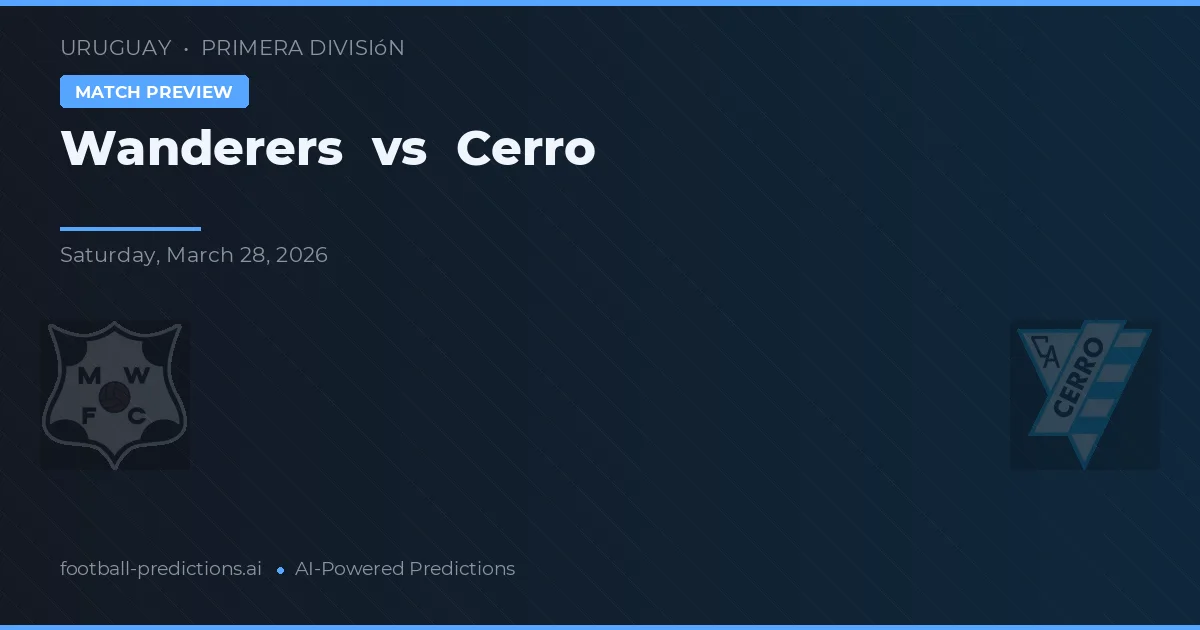 Wanderers vs Cerro — voorspelling en vooruitblik wedstrijd