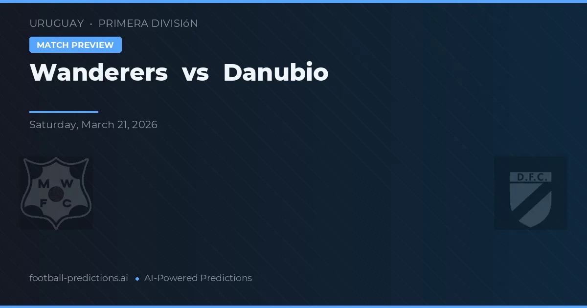 Wanderers vs Danubio — voorspelling en vooruitblik wedstrijd