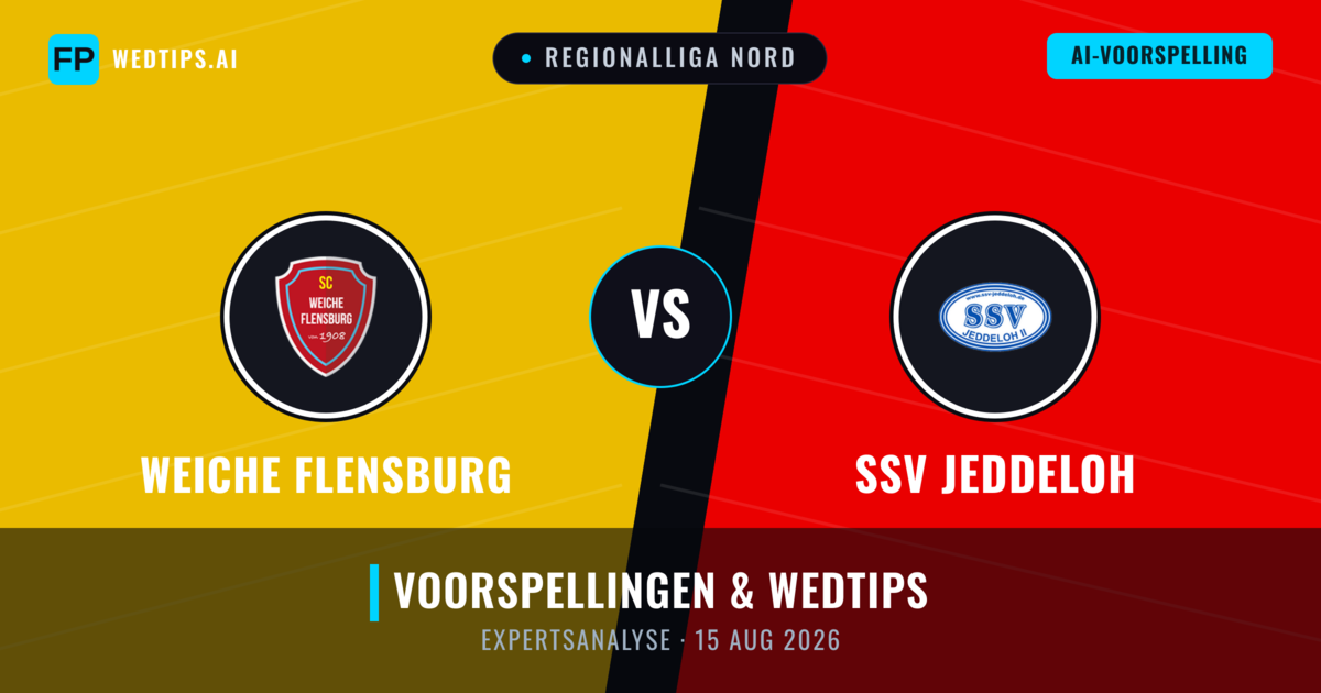 Weiche Flensburg vs SSV Jeddeloh — voorspelling en vooruitblik wedstrijd
