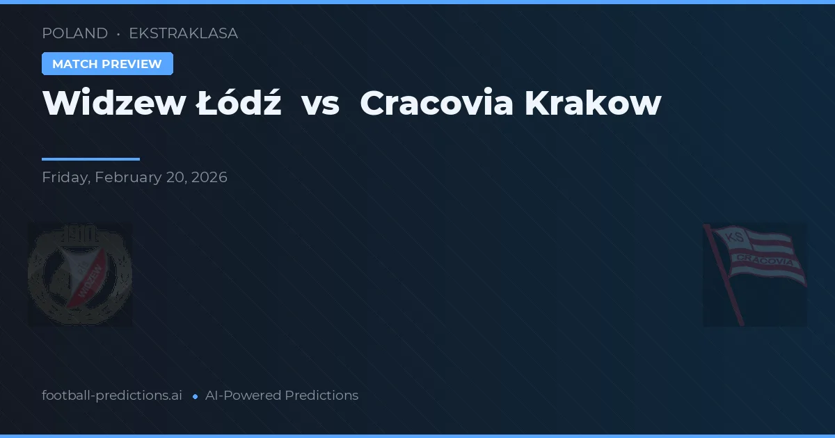 Widzew Łódź vs Cracovia Kraków — voorspelling en vooruitblik wedstrijd