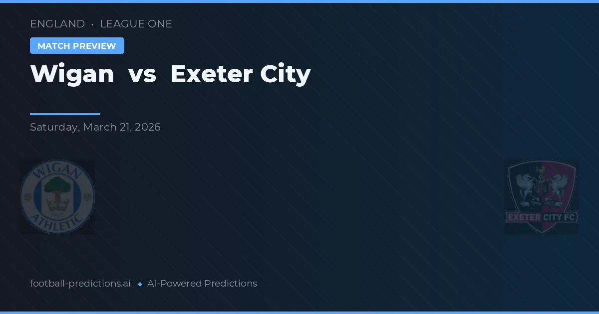 Wigan vs Exeter City — voorspelling en vooruitblik wedstrijd