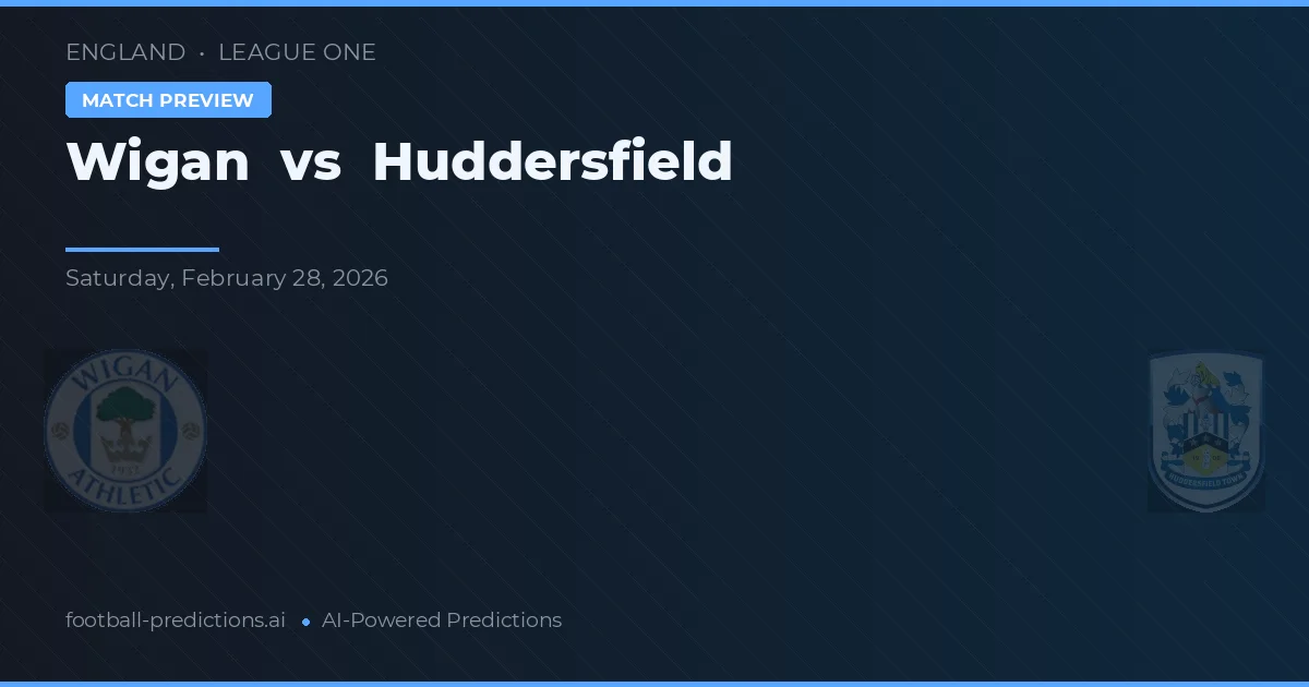 Wigan vs Huddersfield — voorspelling en vooruitblik wedstrijd