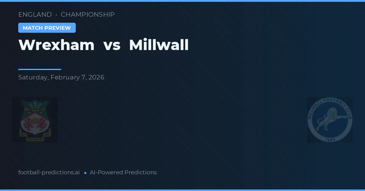 Wrexham vs Millwall — voorspelling en vooruitblik wedstrijd