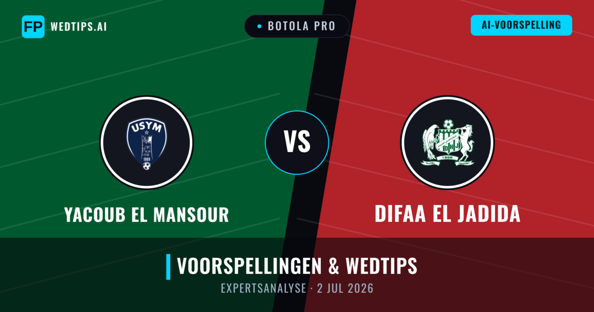 Yacoub El Mansour vs Difaa El Jadida — voorspelling en vooruitblik wedstrijd