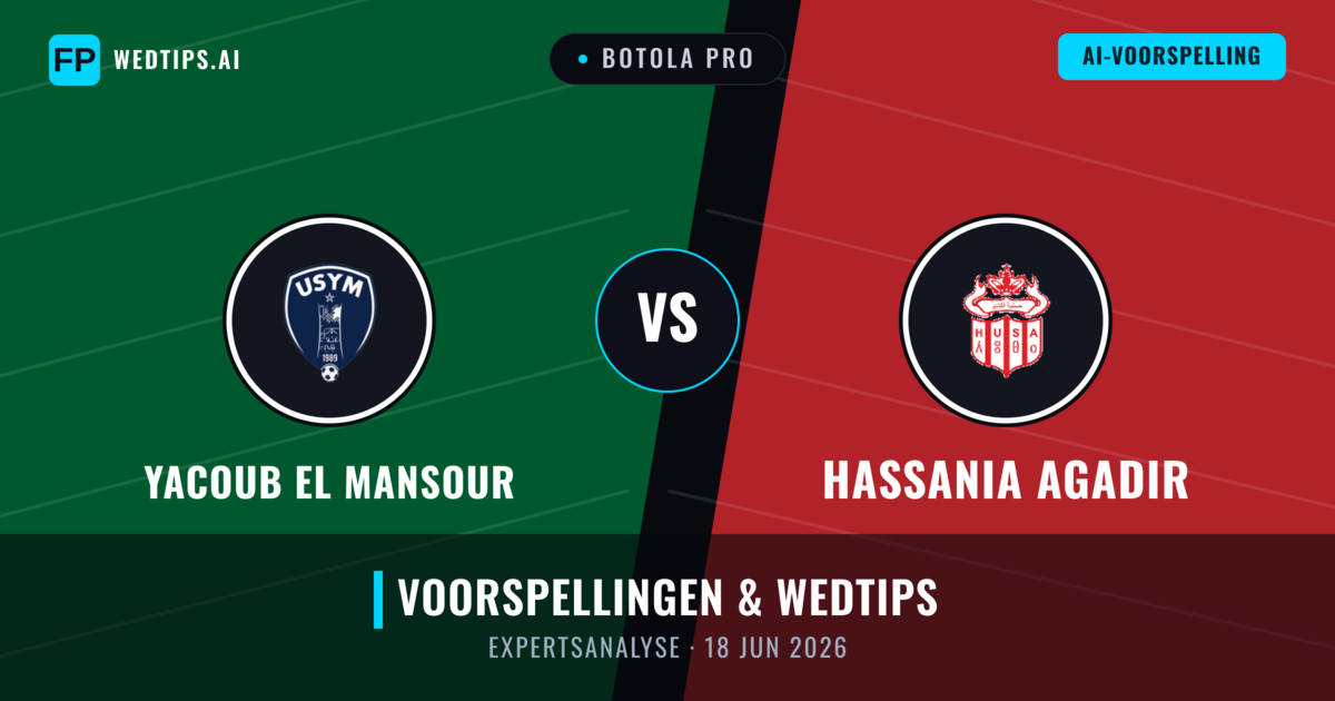 Yacoub El Mansour vs Hassania Agadir — voorspelling en vooruitblik wedstrijd